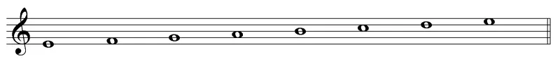 Tonleiter-Diktate - Beispiel-Stammtonfolge